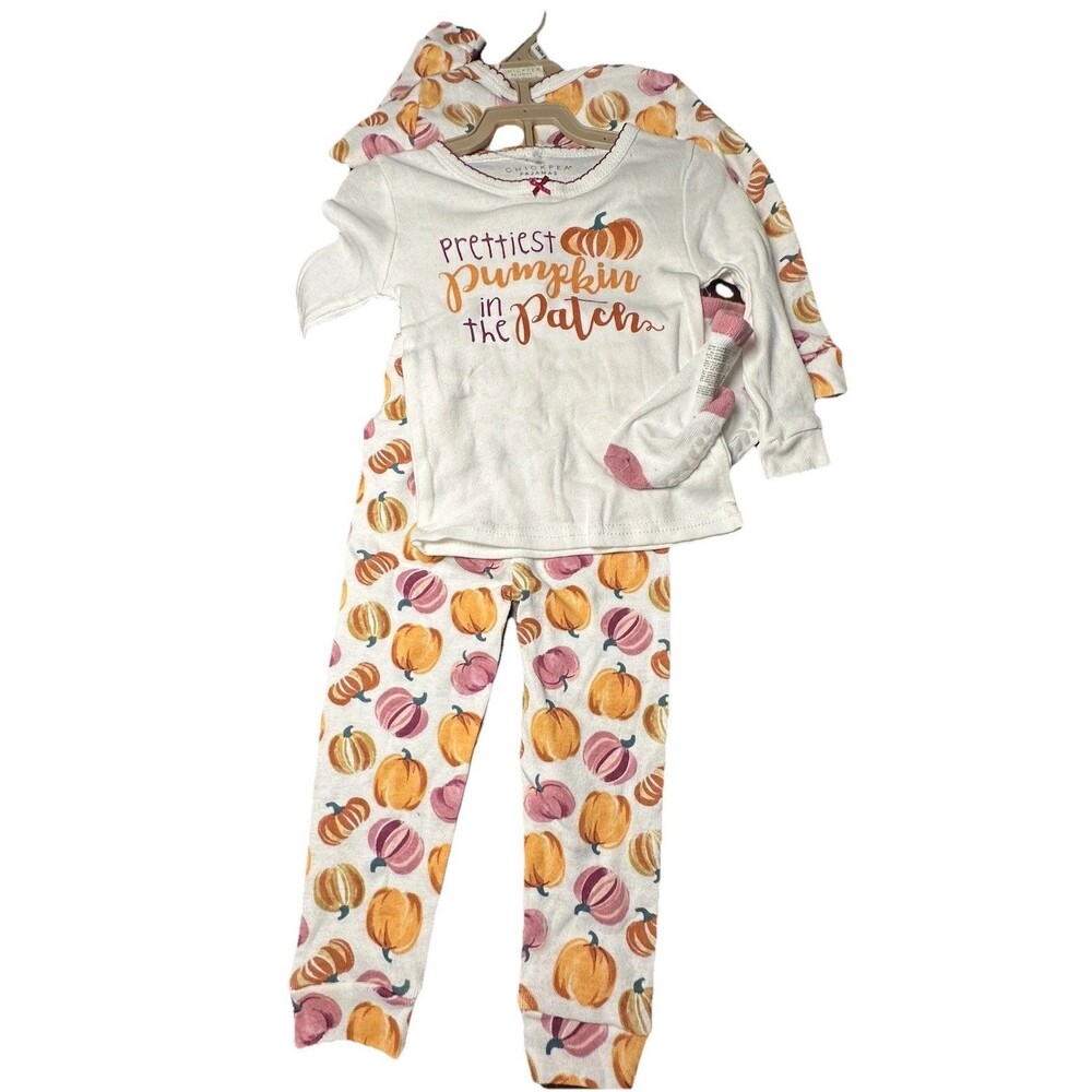 NWT Chickpea Halloween Baby Pajamas Set w/ Socks 5 Pieces Size 12 Months